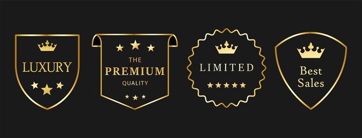 Vettore best sales di lusso e set vettoriale di badge di qualità premium