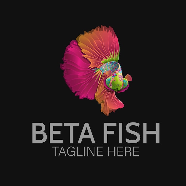 Beta pesce logo colorato