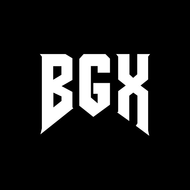 BGX letter logo design per società tecnologica BGX logo design combinazione di colori bianco e nero BGX Logo BGX vettore BGX design BGX icona BGX alfabeto BGX tipografia logo design