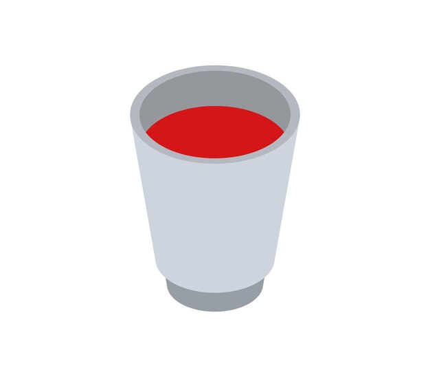 Bicchiere da vino isometrico