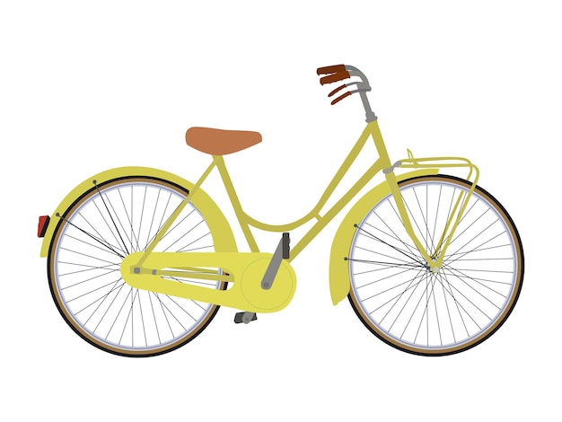 bici da città nello stile di vita sano dello sport vettoriale