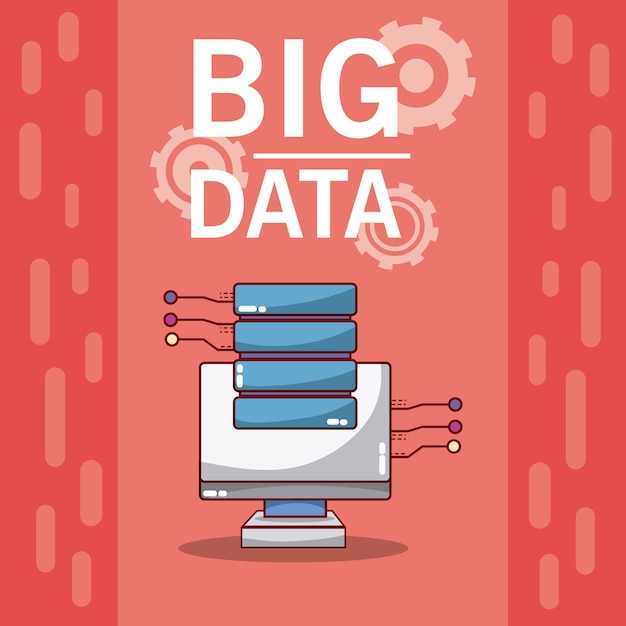 Big data computer con dischi di database