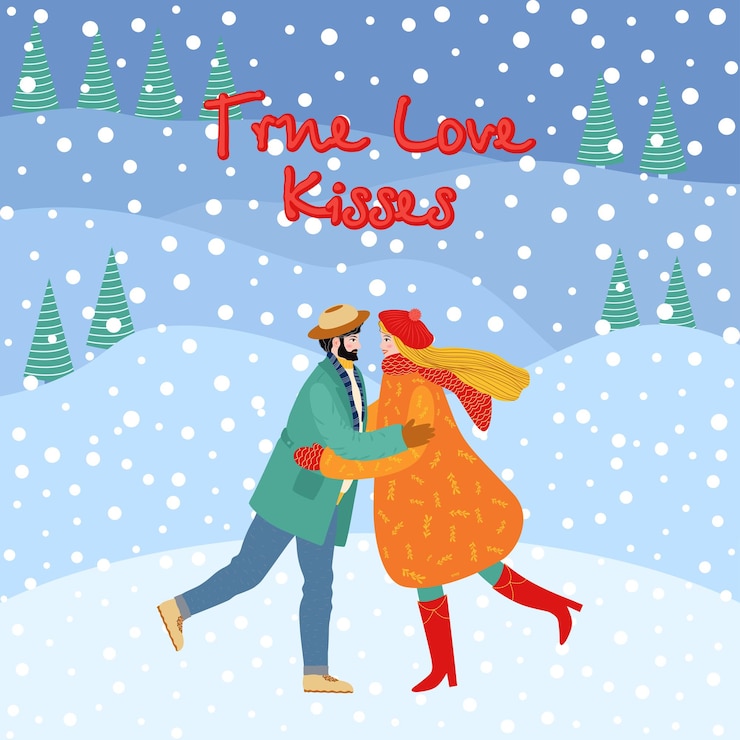 Vettore biglietto d'auguri piatto disegnato a mano per il giorno di san valentino coppia amorosa di giovane uomo e donna