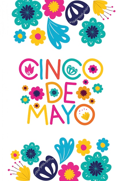 Biglietto di auguri celebrazione Cinco de Mayo