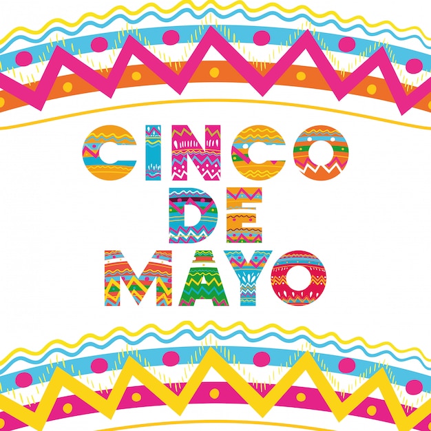 Biglietto di auguri celebrazione Cinco de Mayo