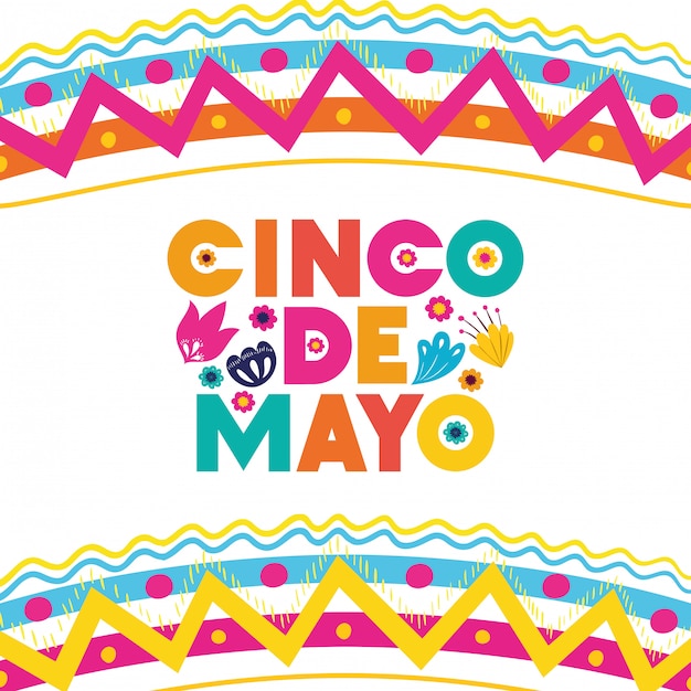 Biglietto di auguri celebrazione Cinco de Mayo
