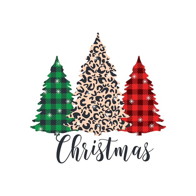 Biglietto di auguri di Natale e Capodanno. Illustrazione vettoriale carina di un albero di Natale festivo, giocattoli dell'albero di Natale