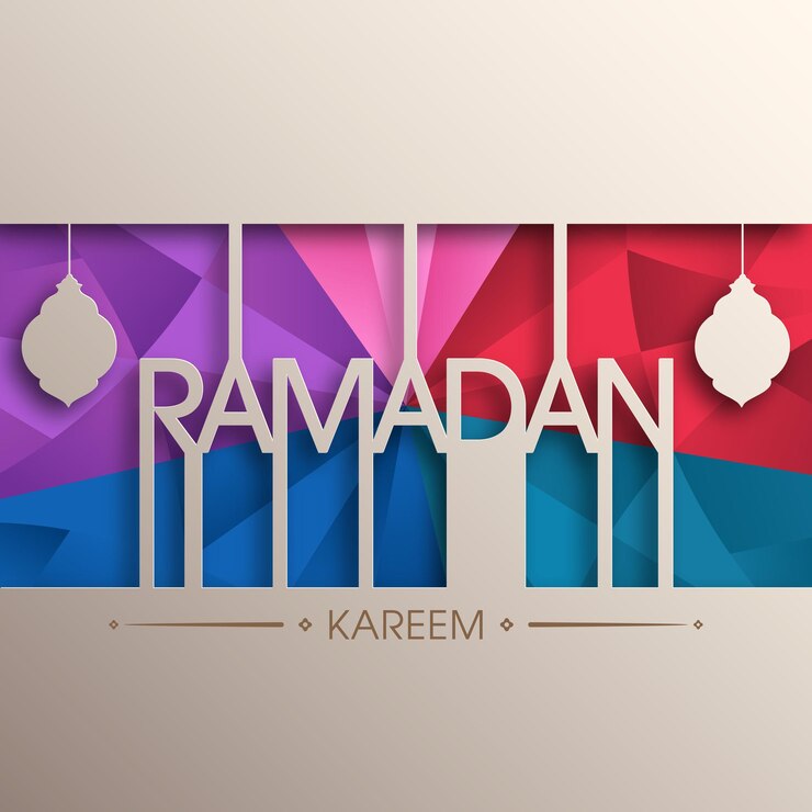 Vettore biglietto di auguri ramadan kareem per la celebrazione del festival della comunità musulmana