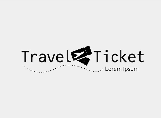 Biglietto di viaggio con logo