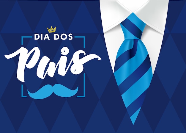 Biglietto per la festa del papà in portoghese Dia Dos Pais