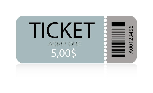 Biglietto vettoriale per il festival di eventi per feste cinematografiche, concerti, spettacoli cinematografici Modello di biglietto vip realistico