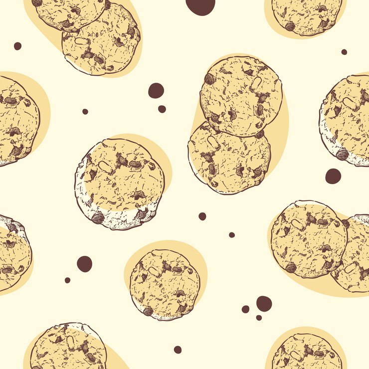 Biscotto al cioccolato, modello senza giunture.