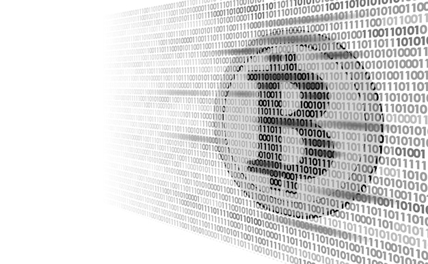 Bitcoin criptovaluta digitale segno numero di codice binario, Big data