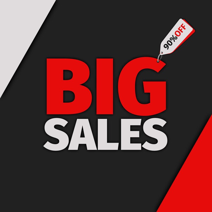 Vettore black friday sale banner grandi sconti percentuali