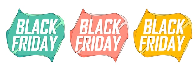 Black Friday Sale modello di progettazione di banner tag sconto illustrazione vettoriale