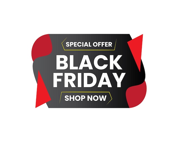 Black Friday Shop Now etichetta delle vendite