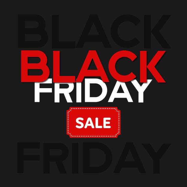 Black Friday trendy Tshirt disegni modello vettoriale con illustrazione
