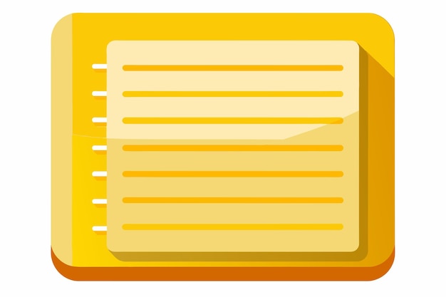 blocco note giallo