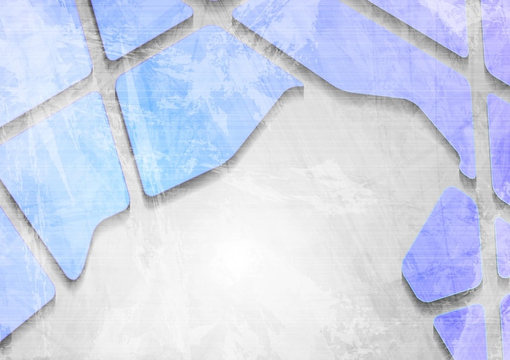 Vettore blue e grigio tech grunge background aziendale