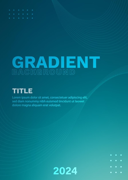 Blue Green Gradient Abstract Background per progetti di progettazione grafica