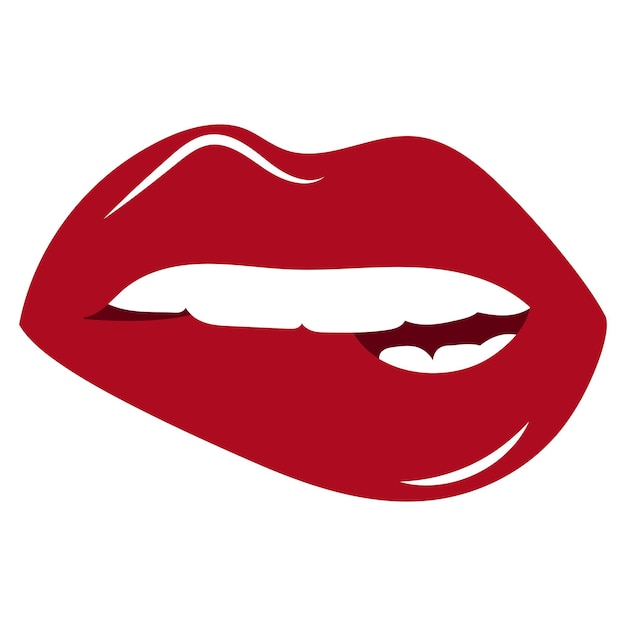 Bocca di donna morsa