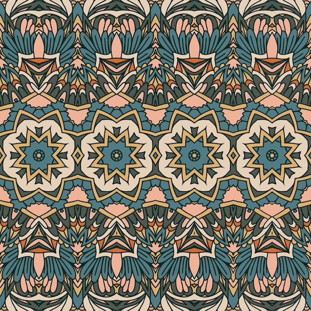 Boemia ripetuta texture di sfondo seamless pattern vector