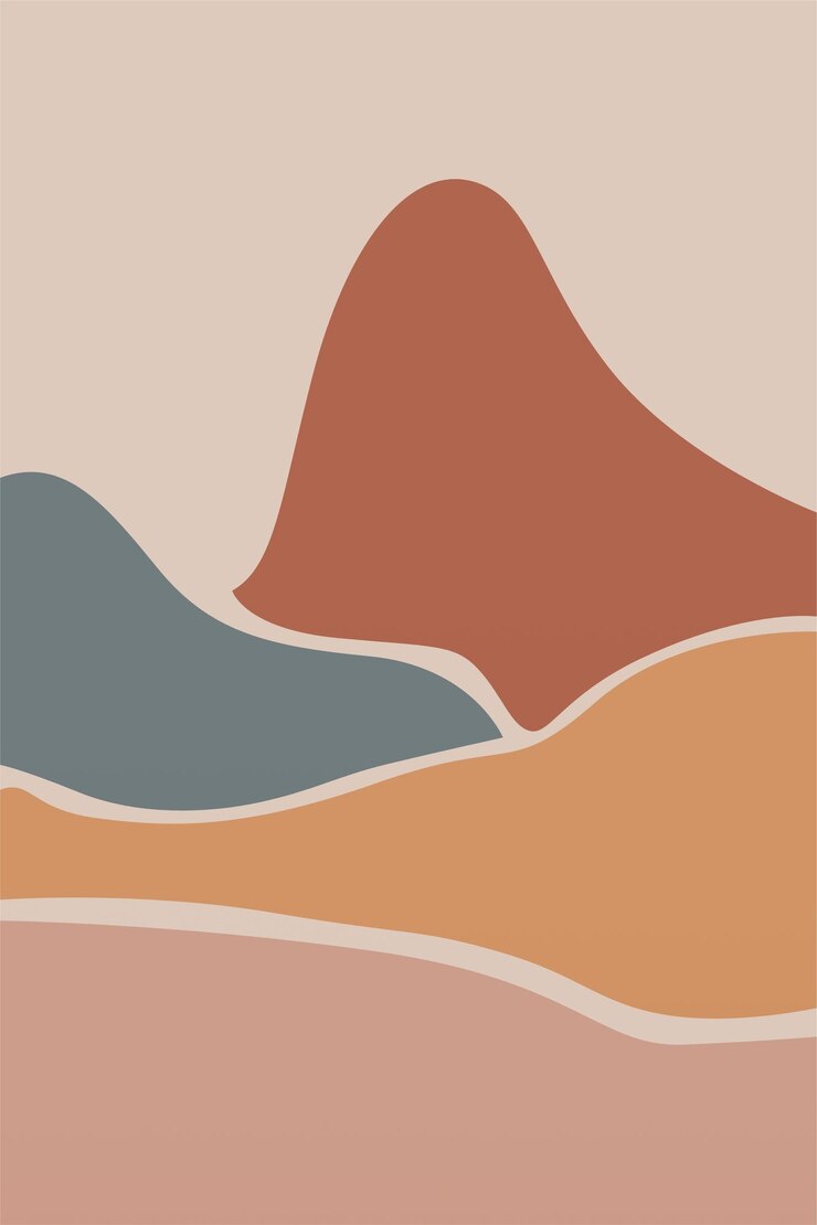 Boho sfondo illustrazione astratto sfondo paesaggio