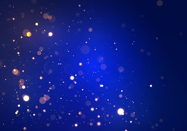 bokeh di luci blu.