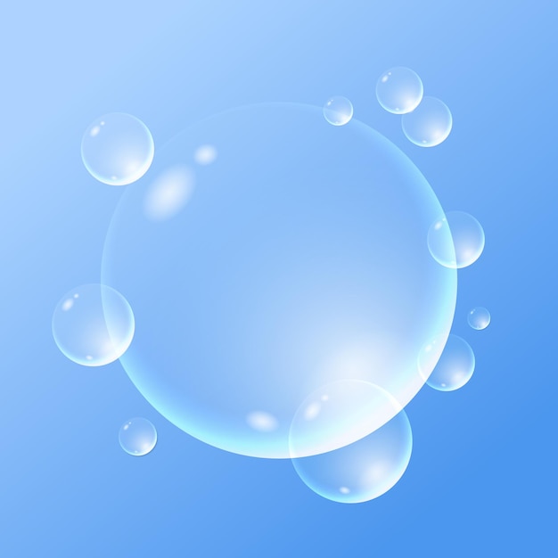 bolla d'acqua liquida