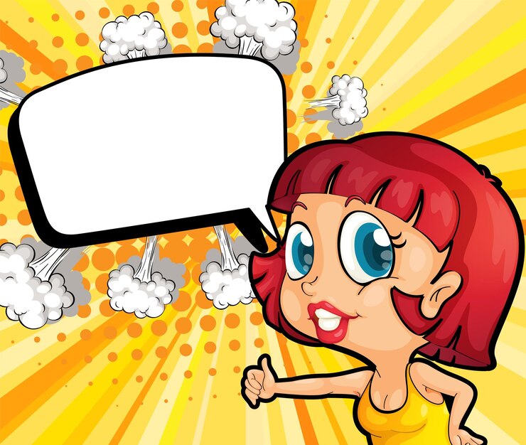 Vettore bolla vuota ed espressione facciale retrò design banner comico