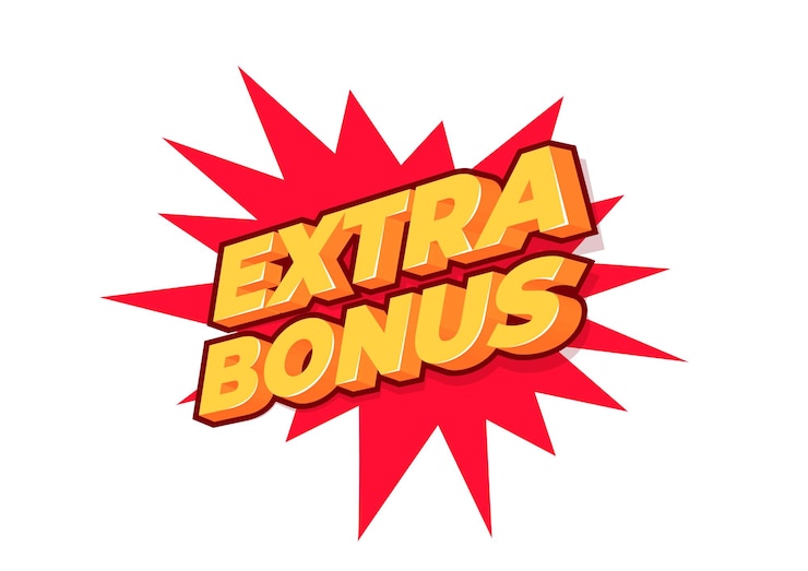 Vettore bonus extra offerta speciale vendita tag poster design modello sconto adesivo isolato vettore