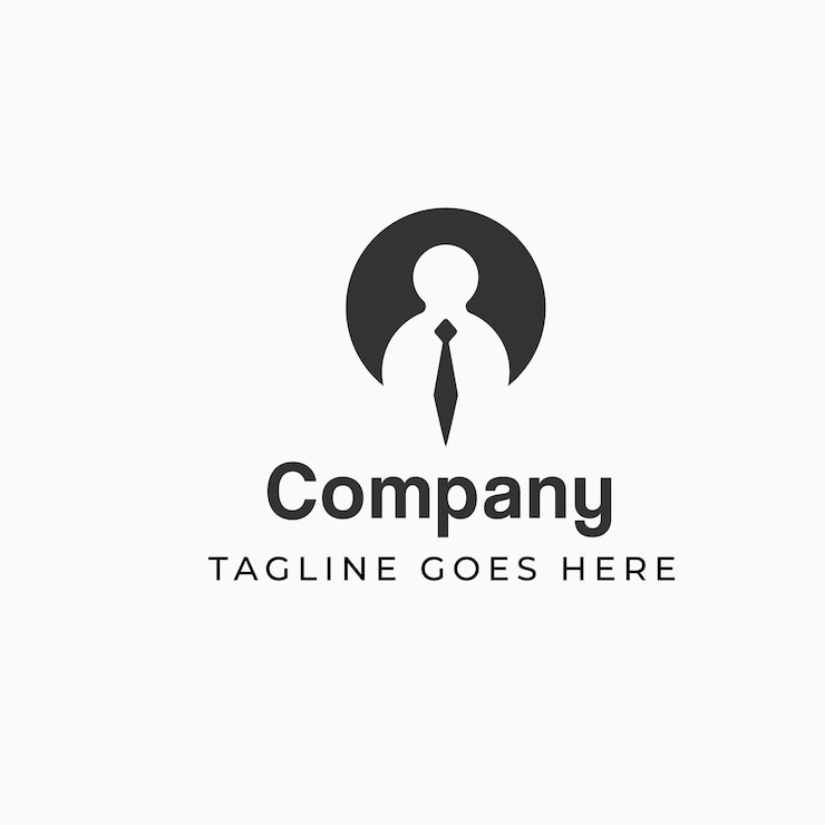 Vettore boss man isolated circle logo design utilizzabile per loghi aziendali e di branding elemento del modello di disegno del logo vettoriale piatto