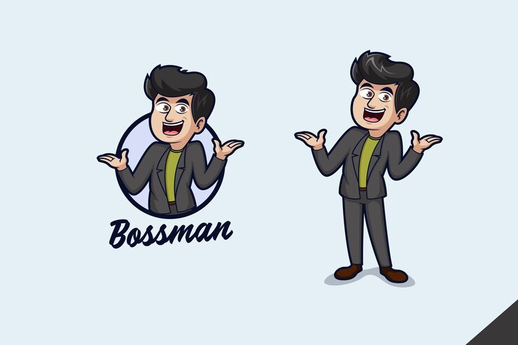 Boss Man Logo illustrazione