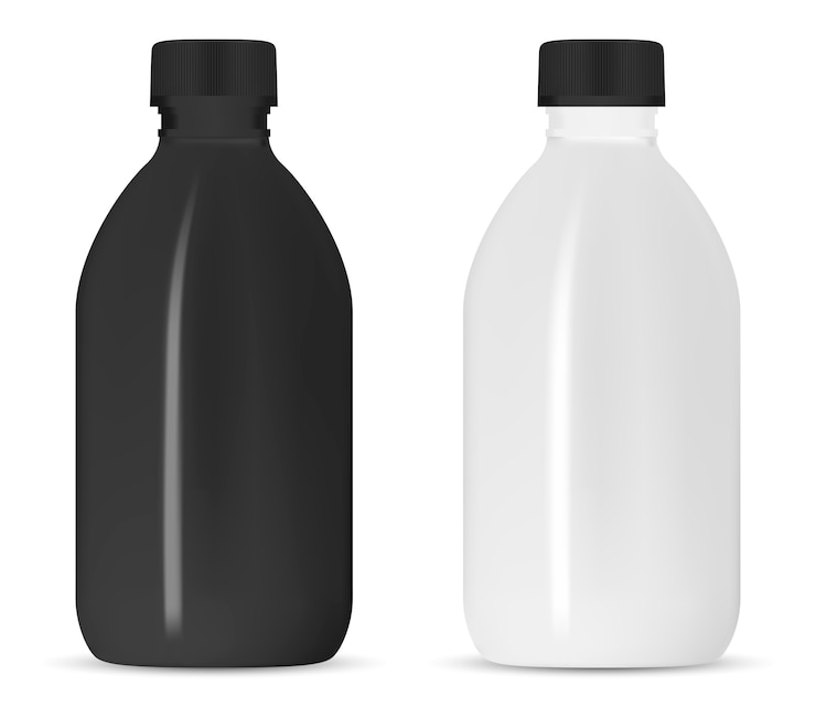 Vettore bottiglia di shampoo bianco