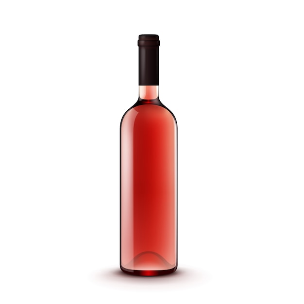 Bottiglia di vino vetro vettoriale