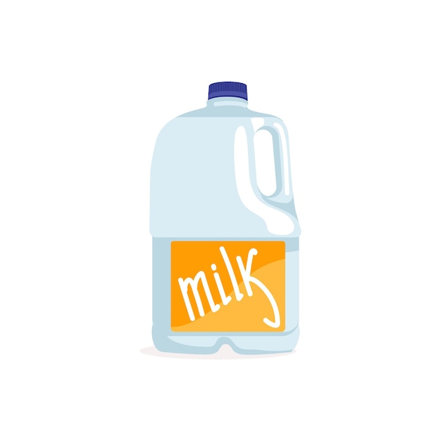 Bottiglia per il latte in plastica