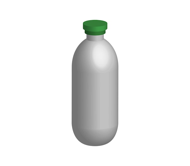 Bottiglia per il latte tridimensionale