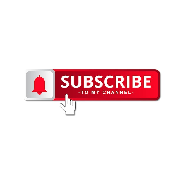 Bottone di abbonamento con campana di notifica
