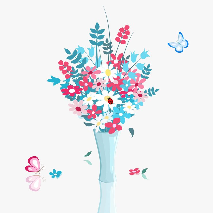 Vettore bouquet di fiori