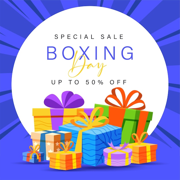 Boxe giorno sale background