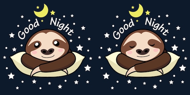 Bradipo buonanotte.