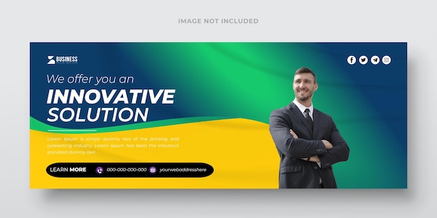 Brand monitor mobili profumo prodotto pulizia medica e Facebook copertina modello di progettazione dell'annuncio
