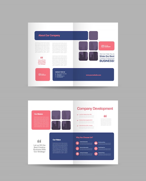 Brochure aziendale doppia