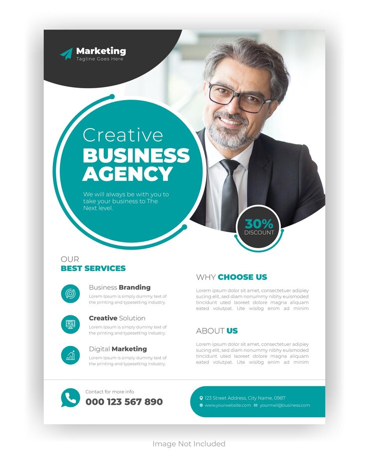 Brochure aziendali creative o modello di progettazione poster poster