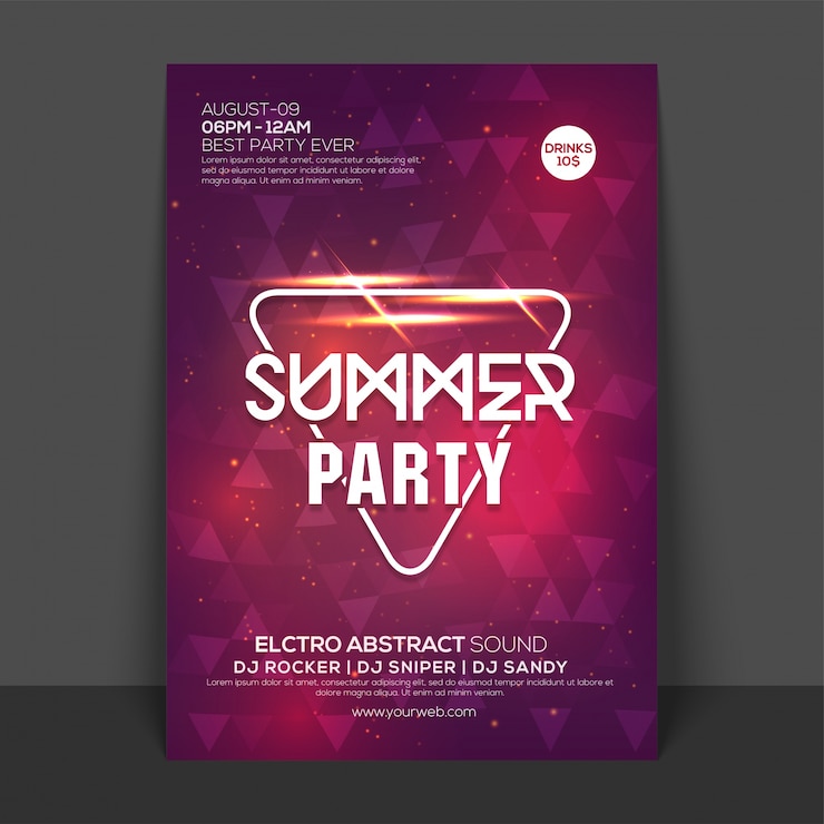 Vettore brochure club discoteca discoteca discoteca