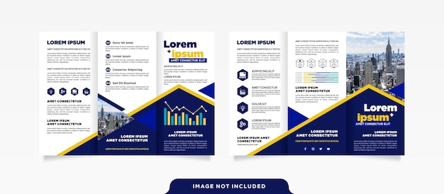 Brochure modello aziendale a tre ante