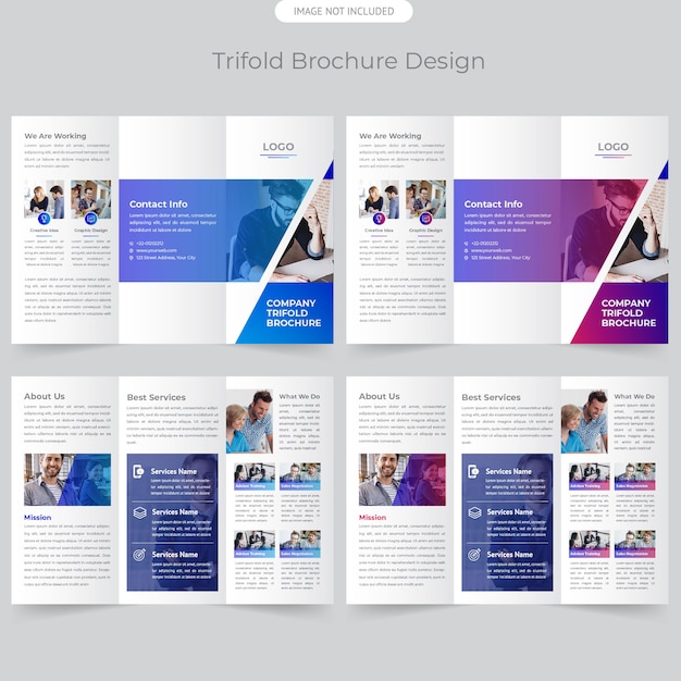 Brochure Trifold dell&#39;azienda