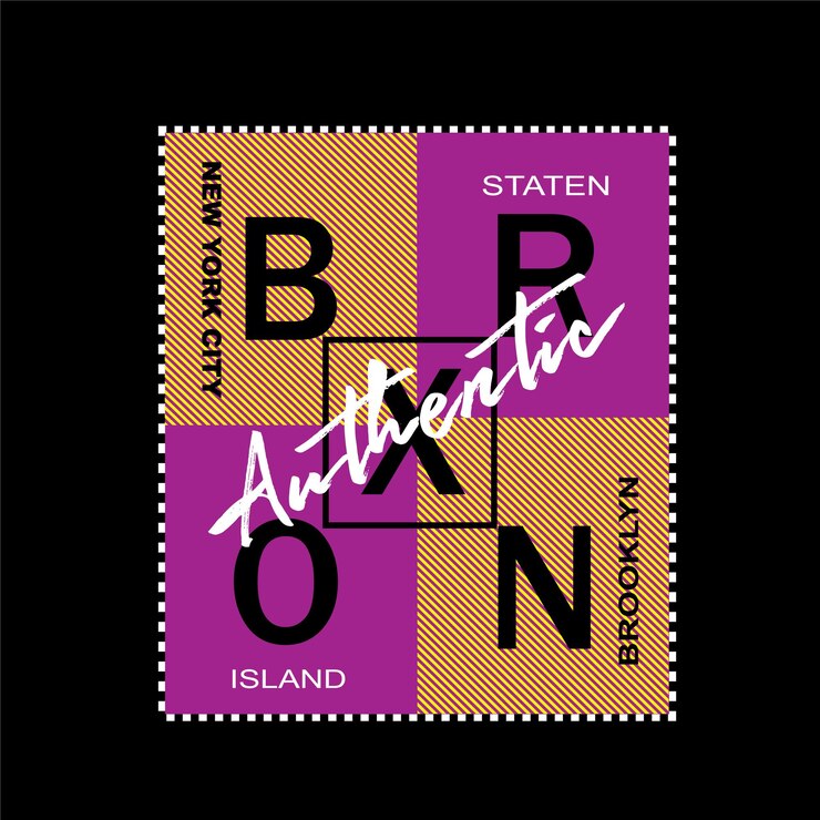 Vettore bronx slogan tee tipografia grafica per stampa t-shirt illustrazione arte vettoriale