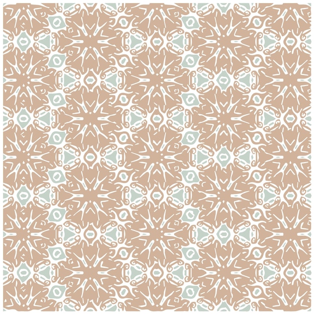 Brown Abstract Mandala o Ikat Wallpaper Pattern sfondo