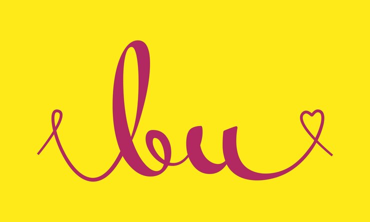 Vettore bu iniziale monogramma di nozze calligrafia illustrazione vettoriale lettere disegnate a mano b e u design del logo d'amore per cartellone di felicitazioni per il giorno di san valentino